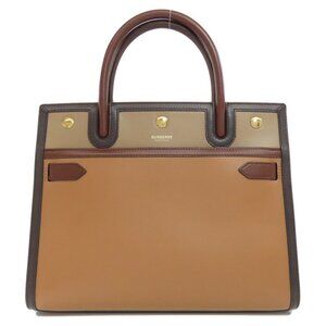 BURBERRY Brown Leather Bag
